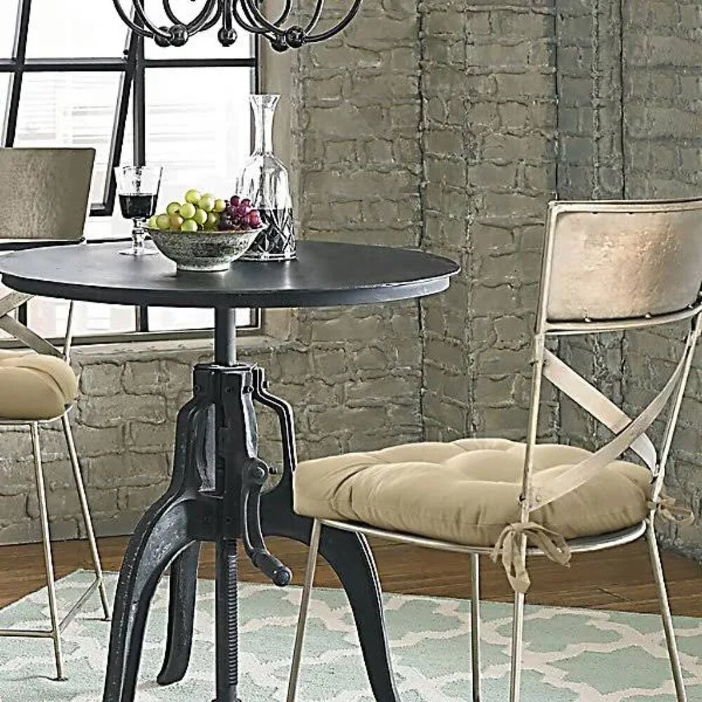 HABITAT Tufted Chair Pads Cushions Set of Two in Buff Beige 2 Sets Available - Picture 3 of 4